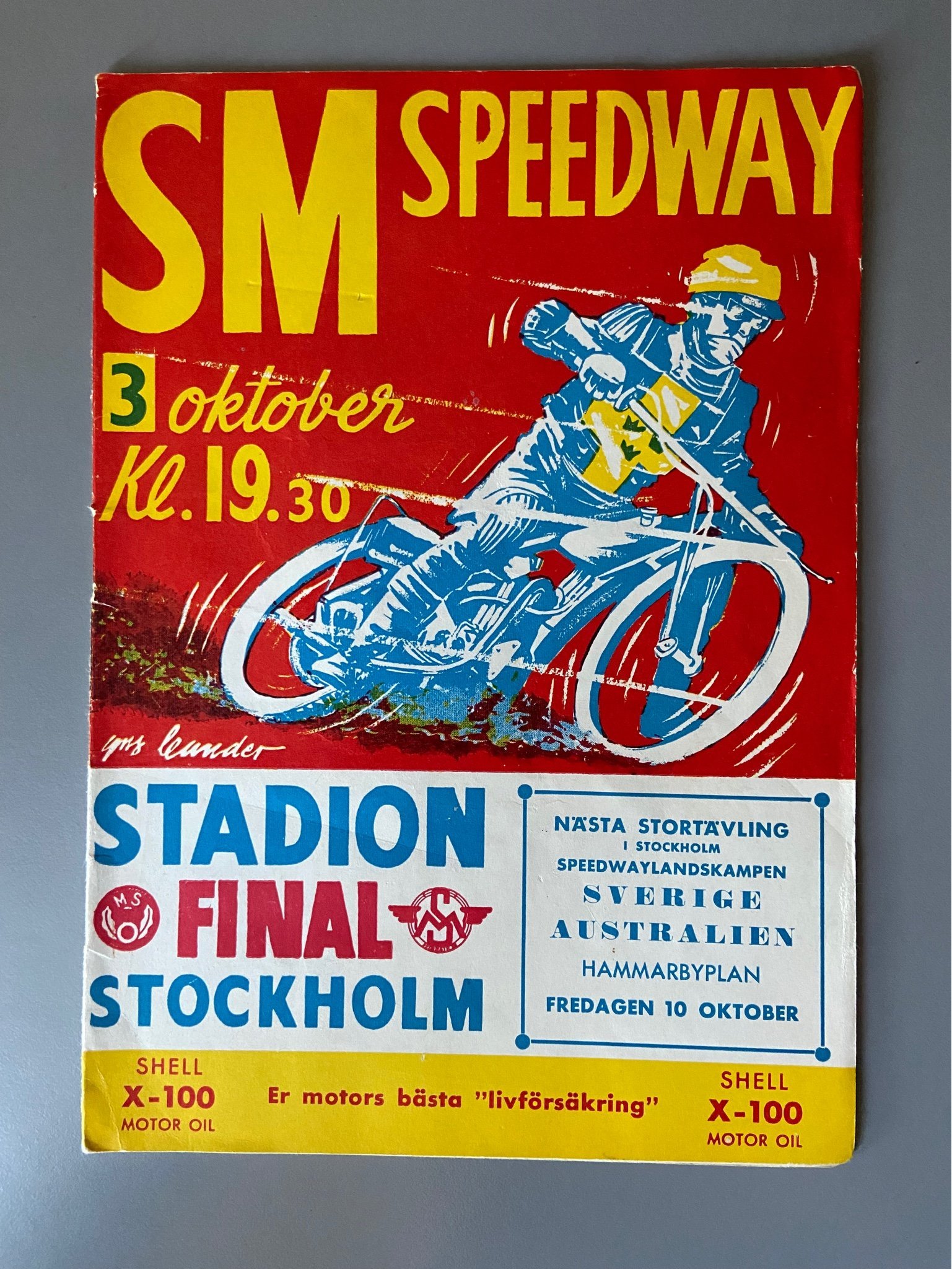 SMfinal Speedway / Stadion 1958 Köp på Tradera (607456253)