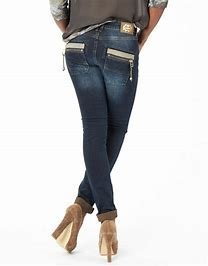 Lyxiga mjuka stretchiga jeans m detaljer i vintagesilver fr Mos Mosh/Nypr 1599:-