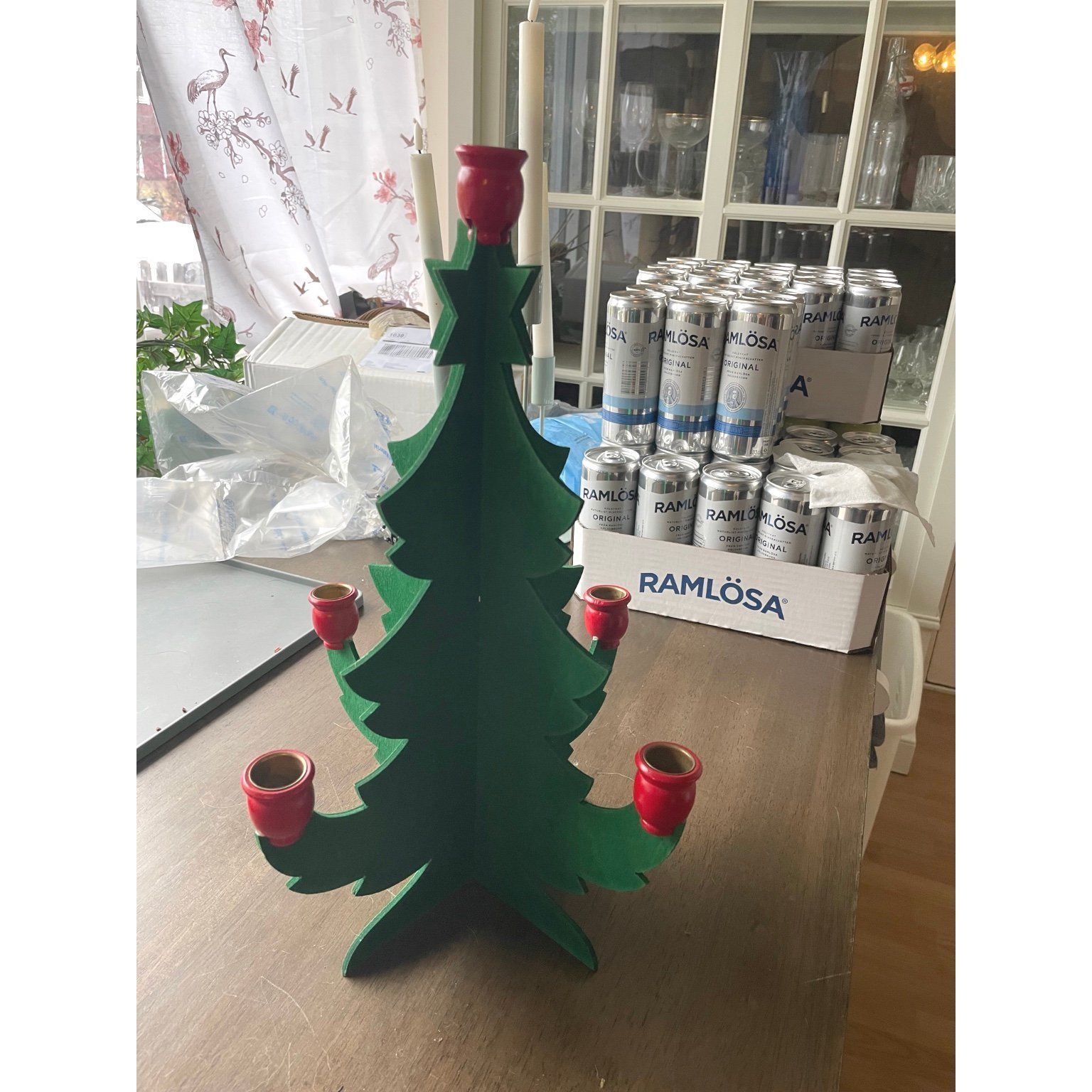 Ljusstake/Julgran TRÄGRAN 33 cm för Nio julgran.. Köp på Tradera