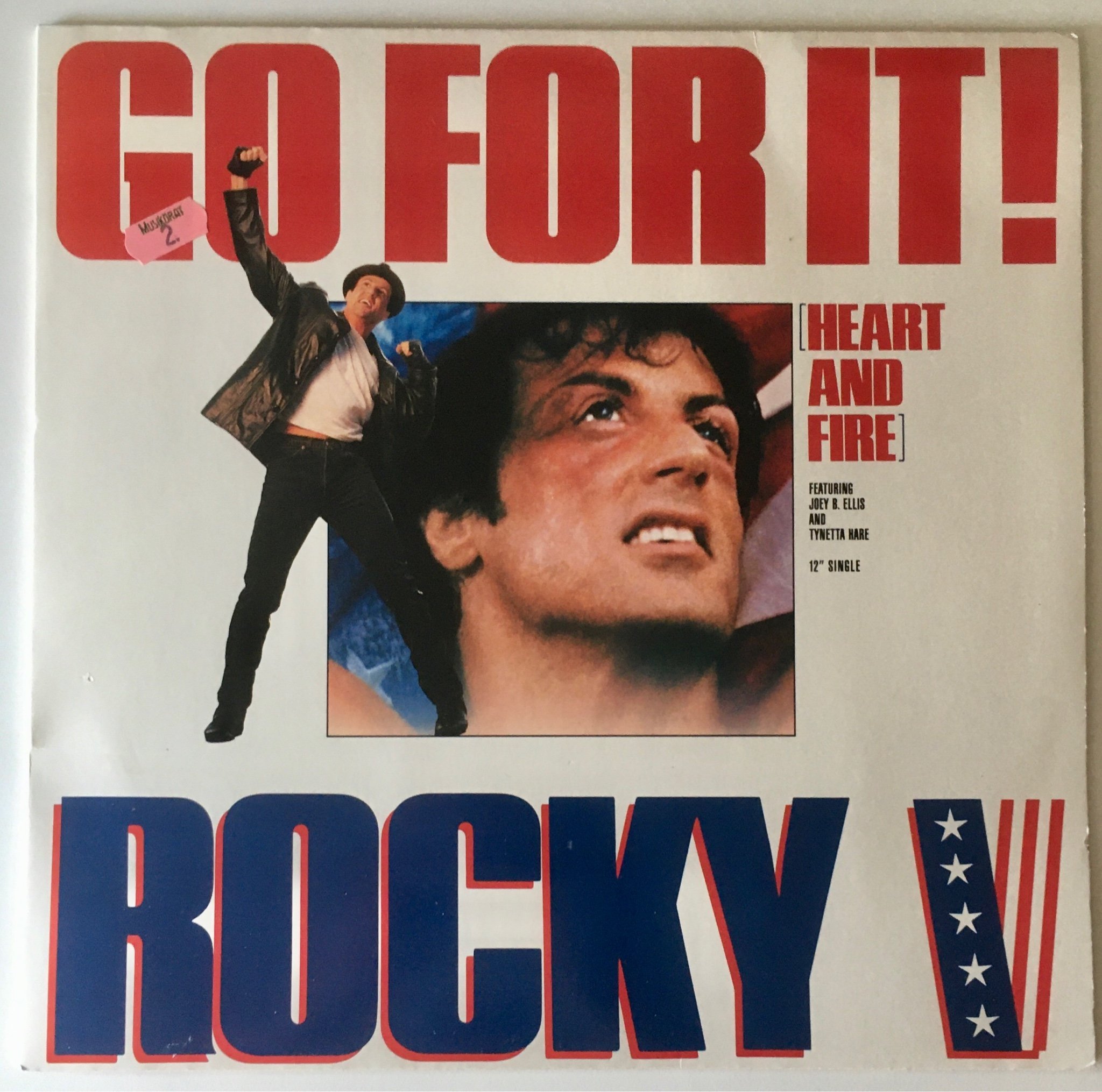 ROCKY V THEME - GO FOR IT 12” (Rare) rock pop Dj 80 tal