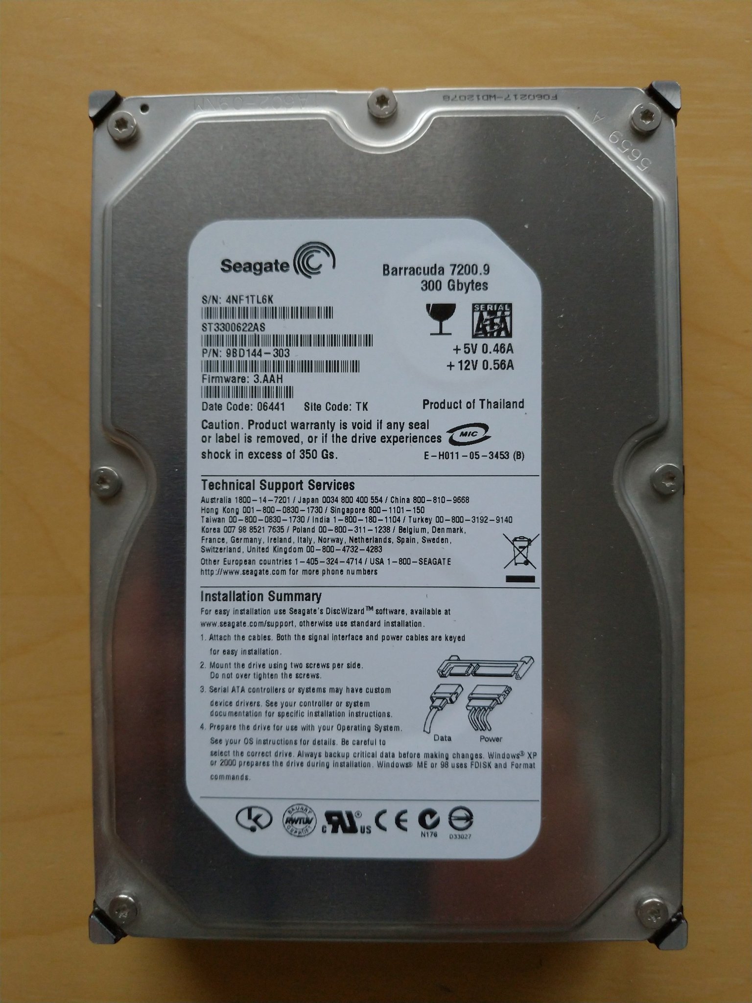 Hårddisk 300GB (411862713) ᐈ Köp på Tradera