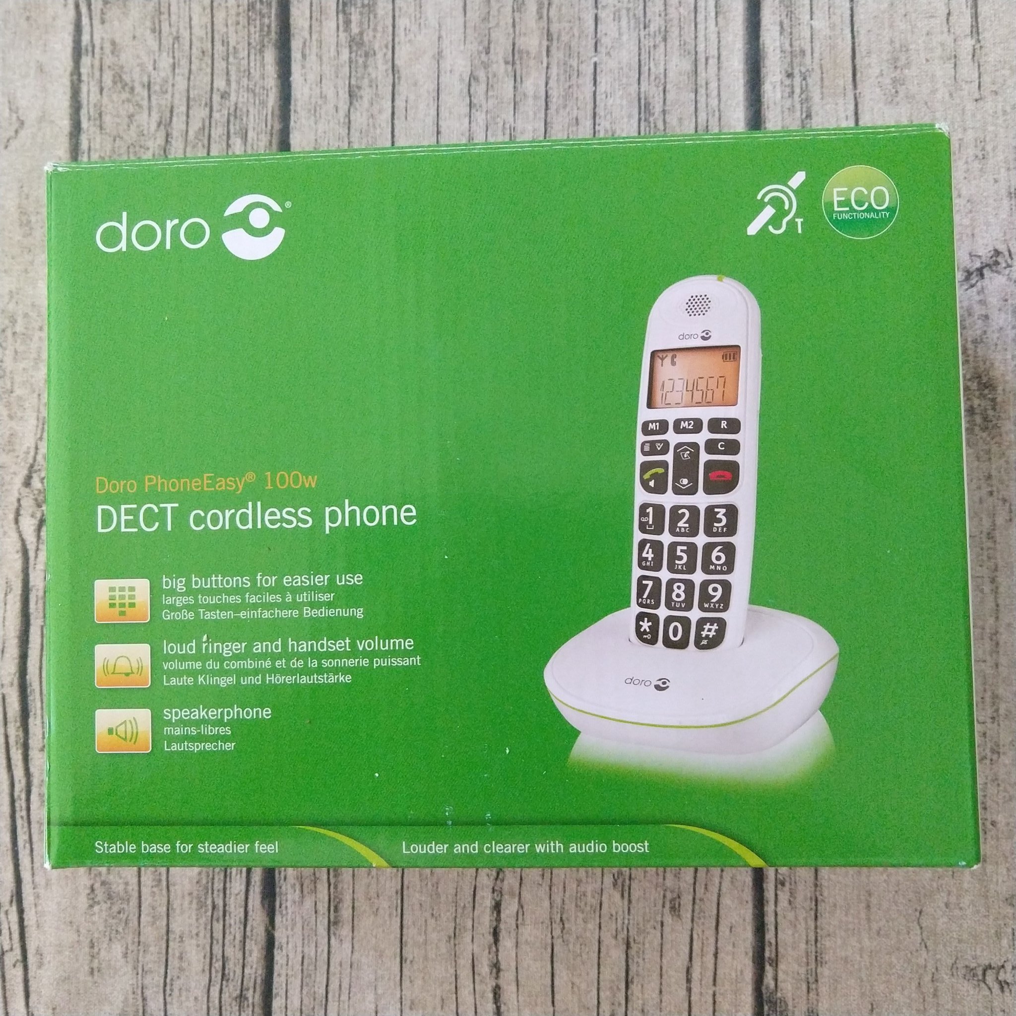 Doro DECT Phone Eady trådlös vit telefon, ny! (418522535) ᐈ Köp på Tradera