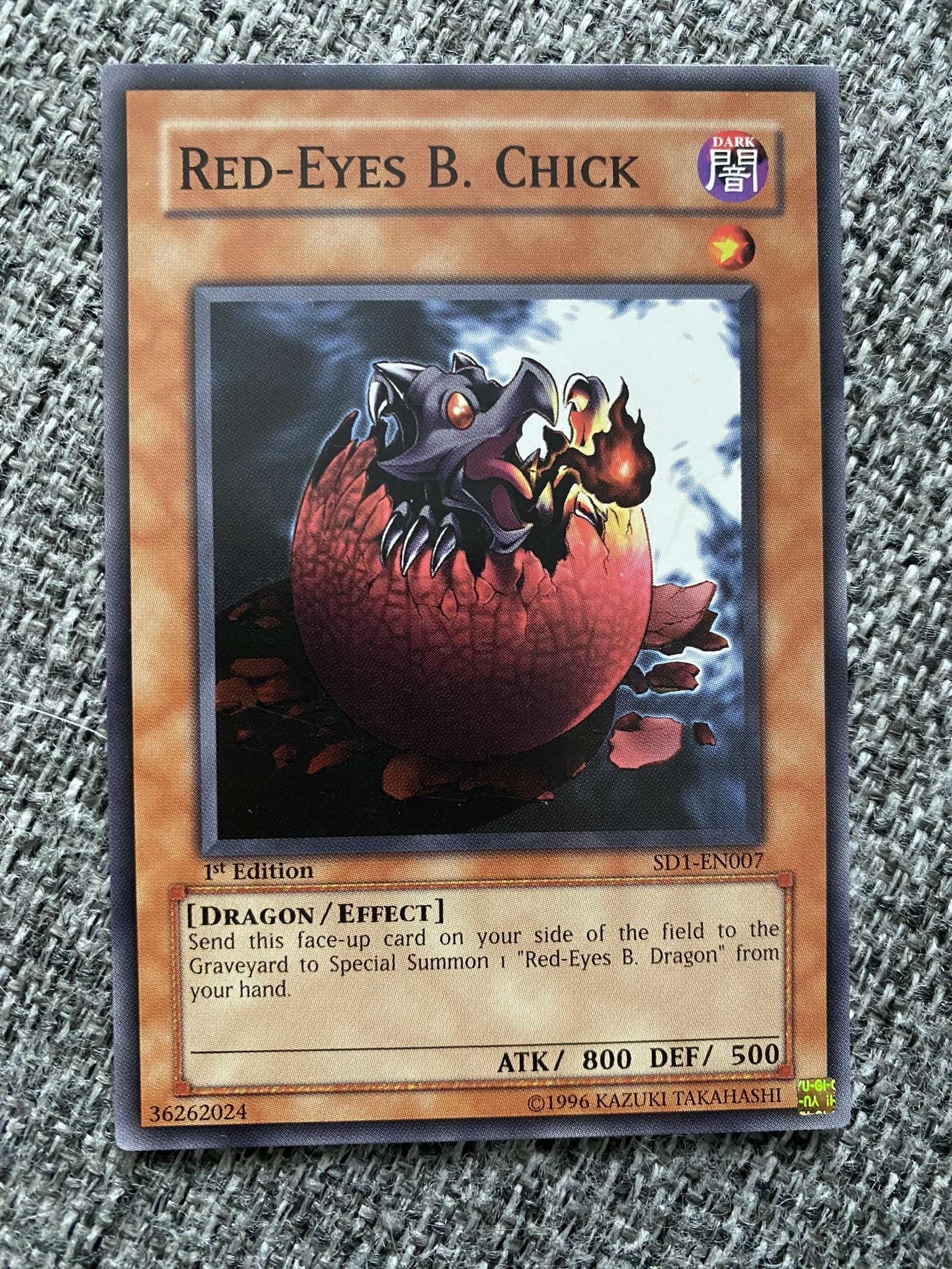 YuGiOh RedEyes B. Chick SD1 Köp på Tradera (585619409)