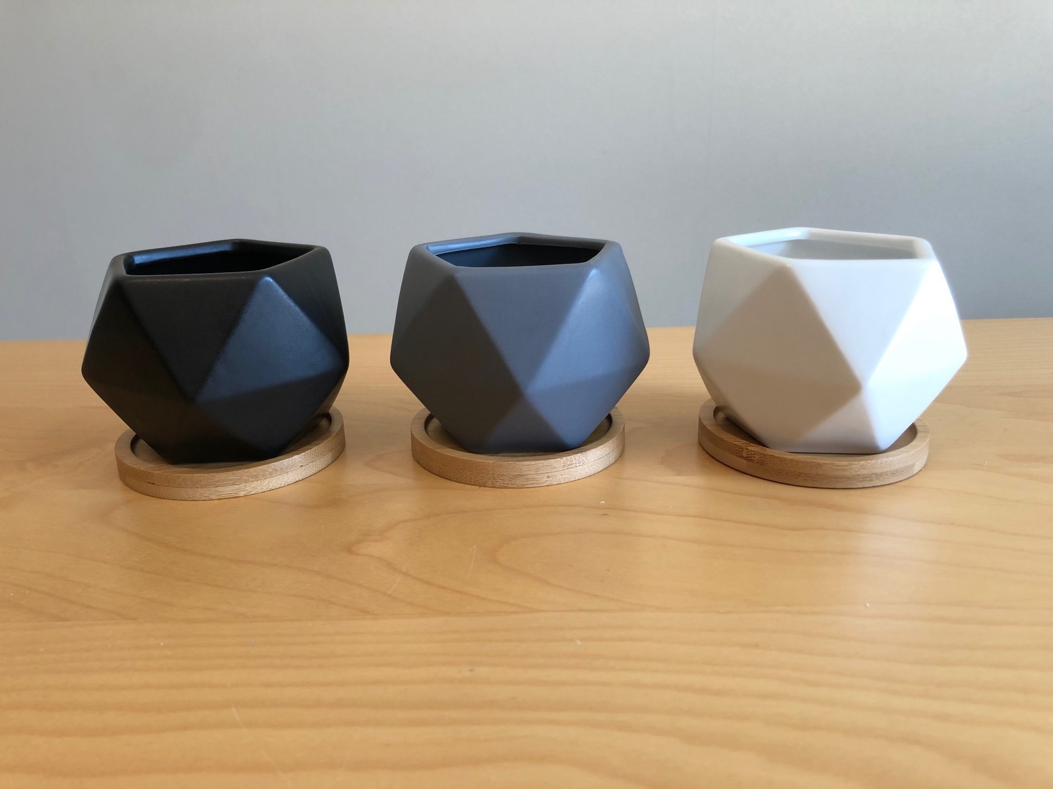 Moderna krukor, 3-pack
