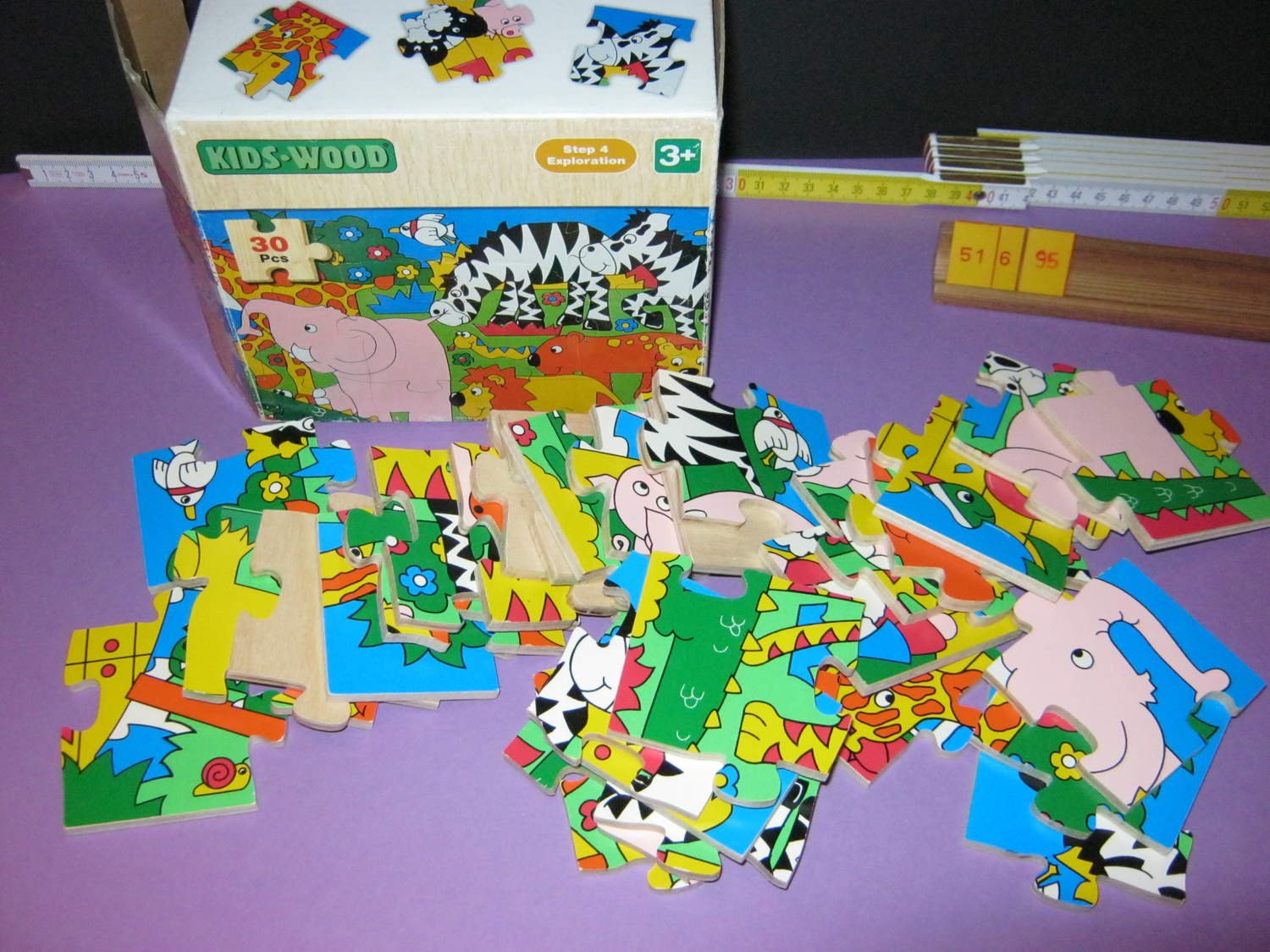 Trä Pussel, 30 bitar, Kids Wood