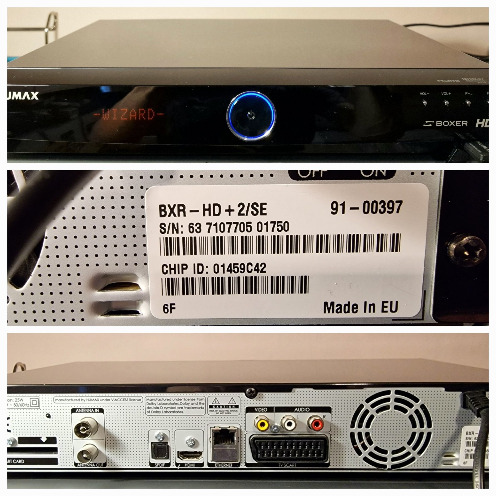 HUMAX Digitalbox BXRHD+2/SE 500GB en av de bästa boxarna för marknätet/an..