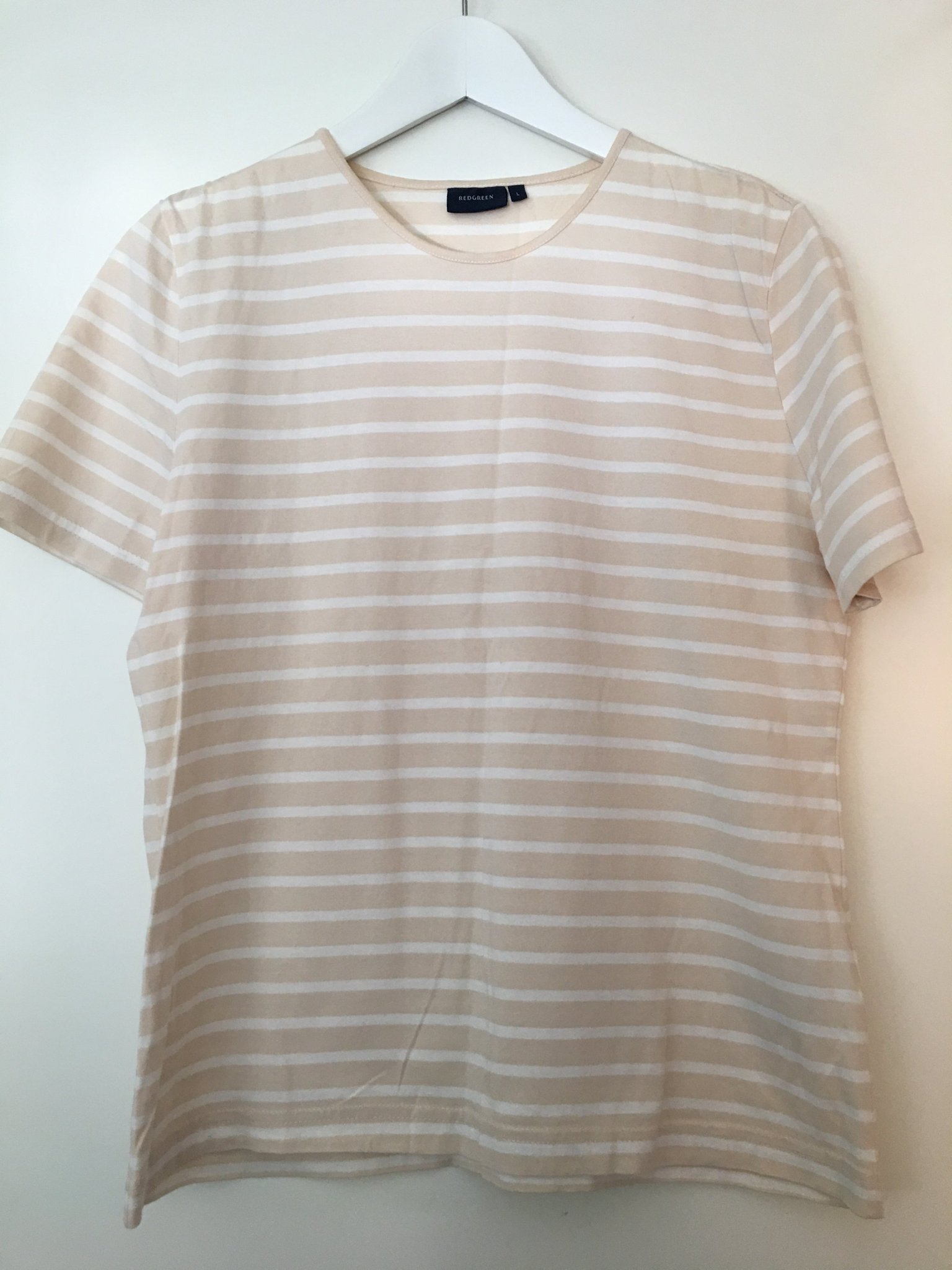 Ny randig RedGreen topp, beige & vit i stl L