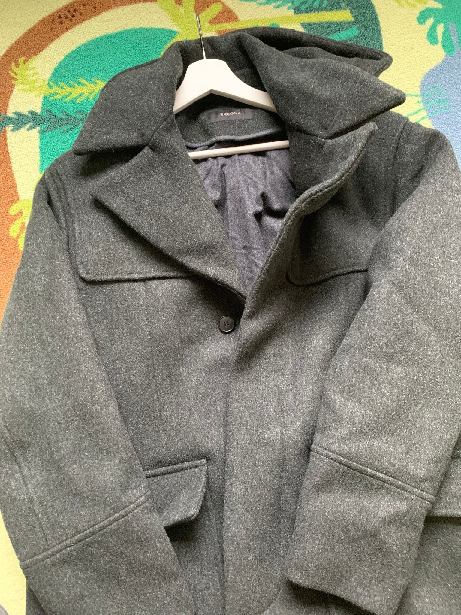 zegna wool coat