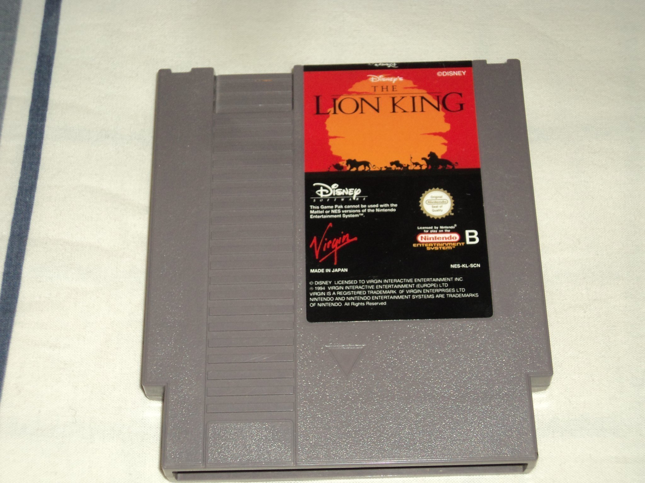 Nintendo NES LejonKungen Lion King SCN