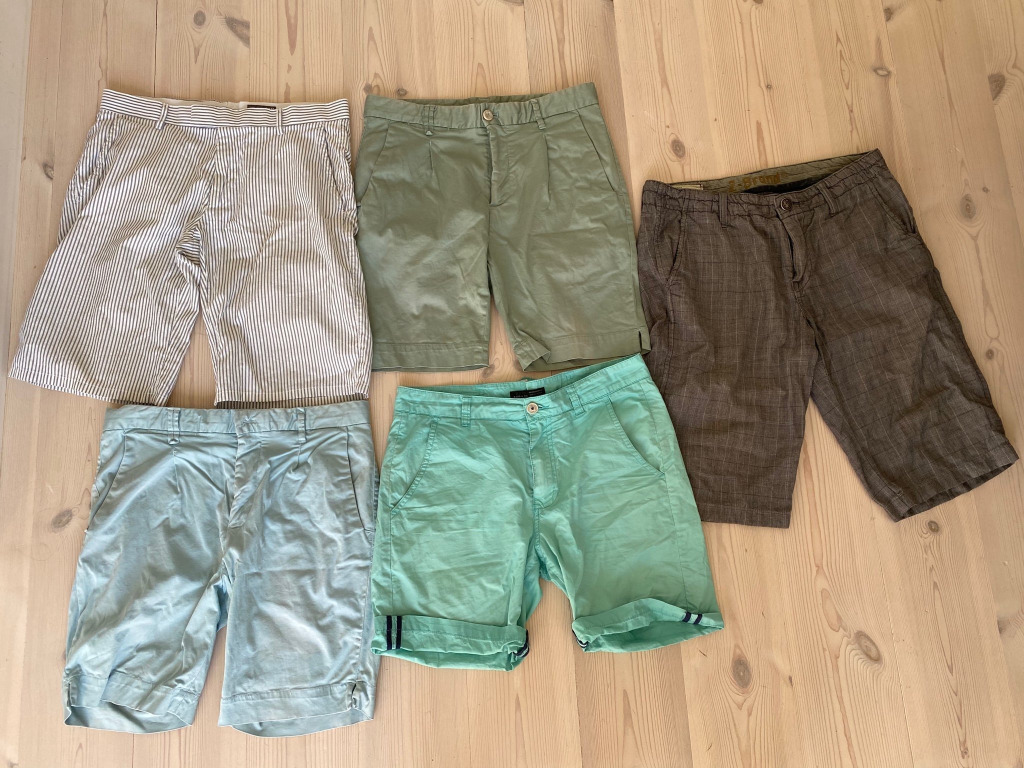 KLÄDPAKET 5 st SHORTS HERR ZARA H&M Z-BRAND STRL M