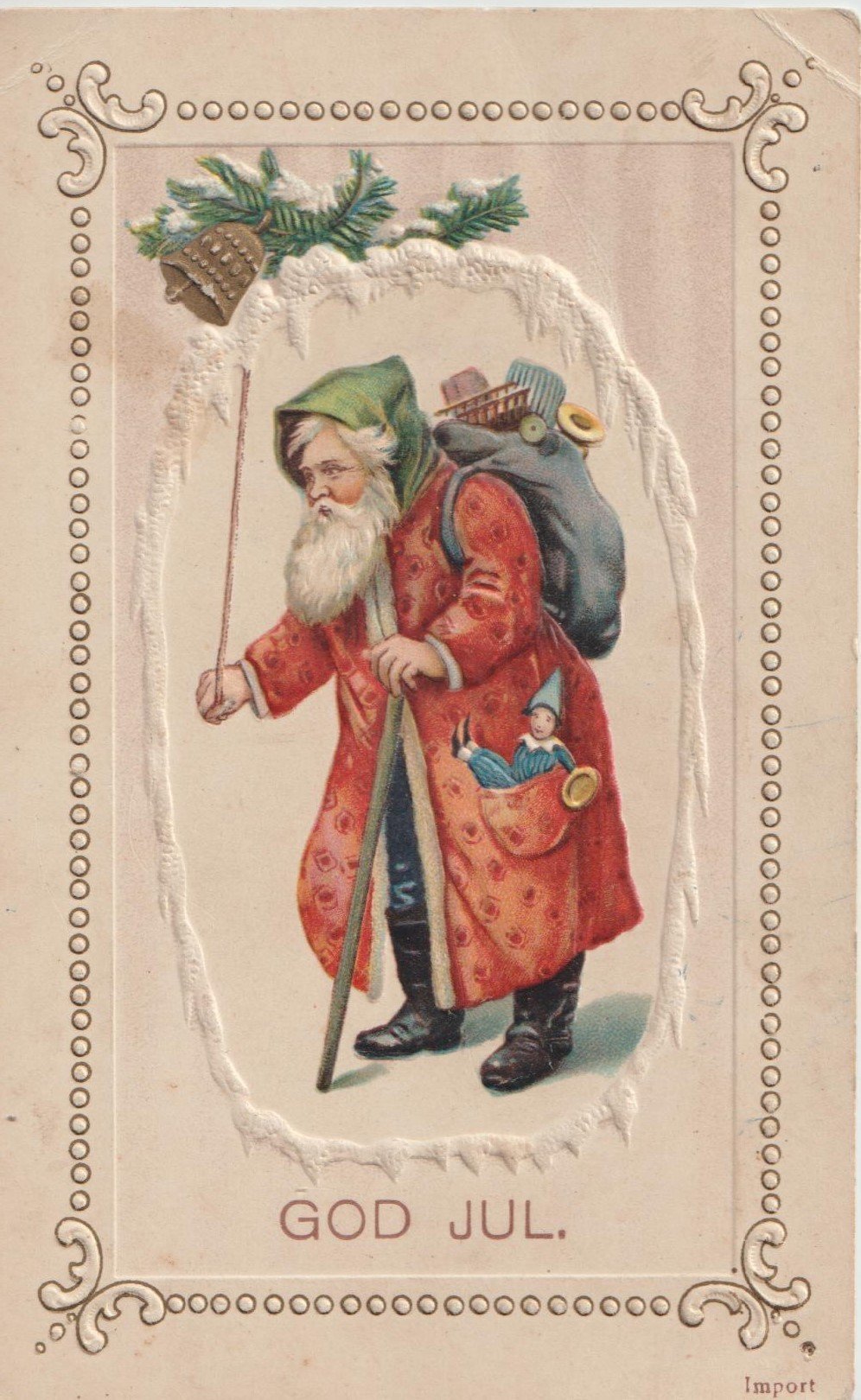 Se produkter som liknar Vykort God Jul med Tomte reli.. på Tradera