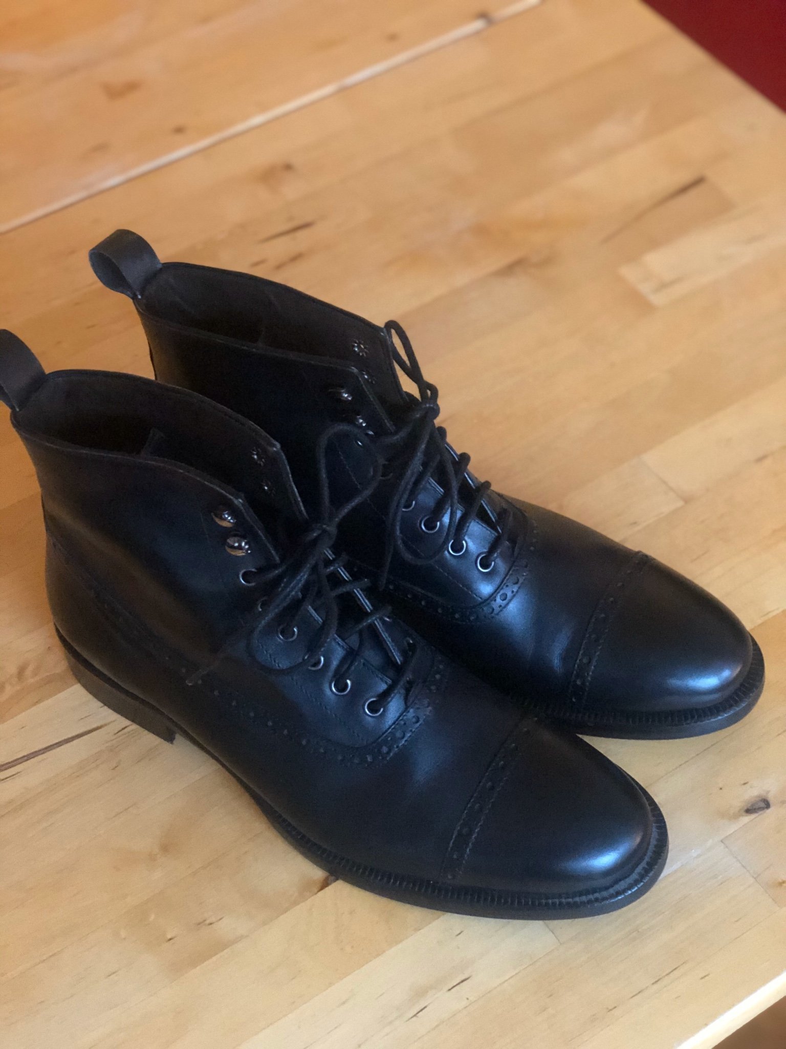 J.Lindeberg ranger boots, herr, strl 10, oanvän.. (398677421 Till herr från J Lindeberg, en brun känga.