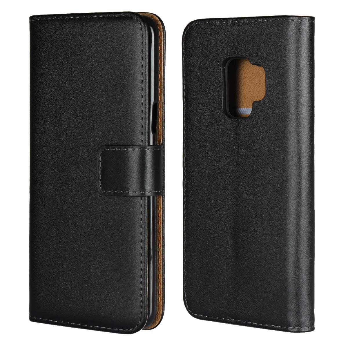 iCoverCase | Samsung Galaxy S9 | Plånboksfodral | Svart