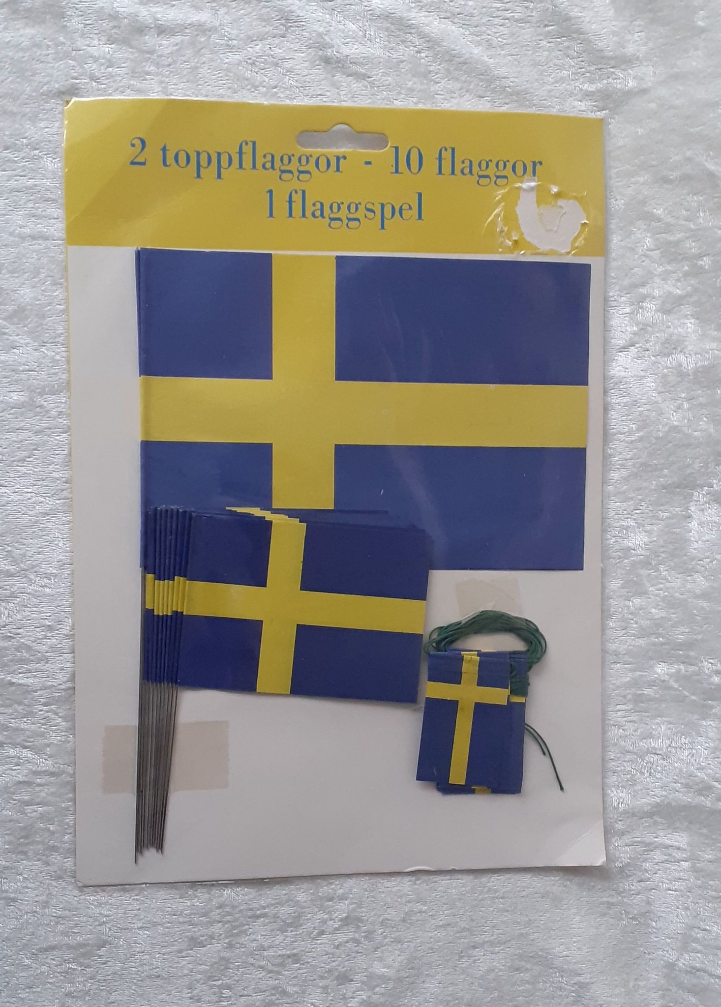 JULGRANSPYNT SVENSKA FLAGGAN FLAGGGIRLANG TOPPF.. Köp på Tradera