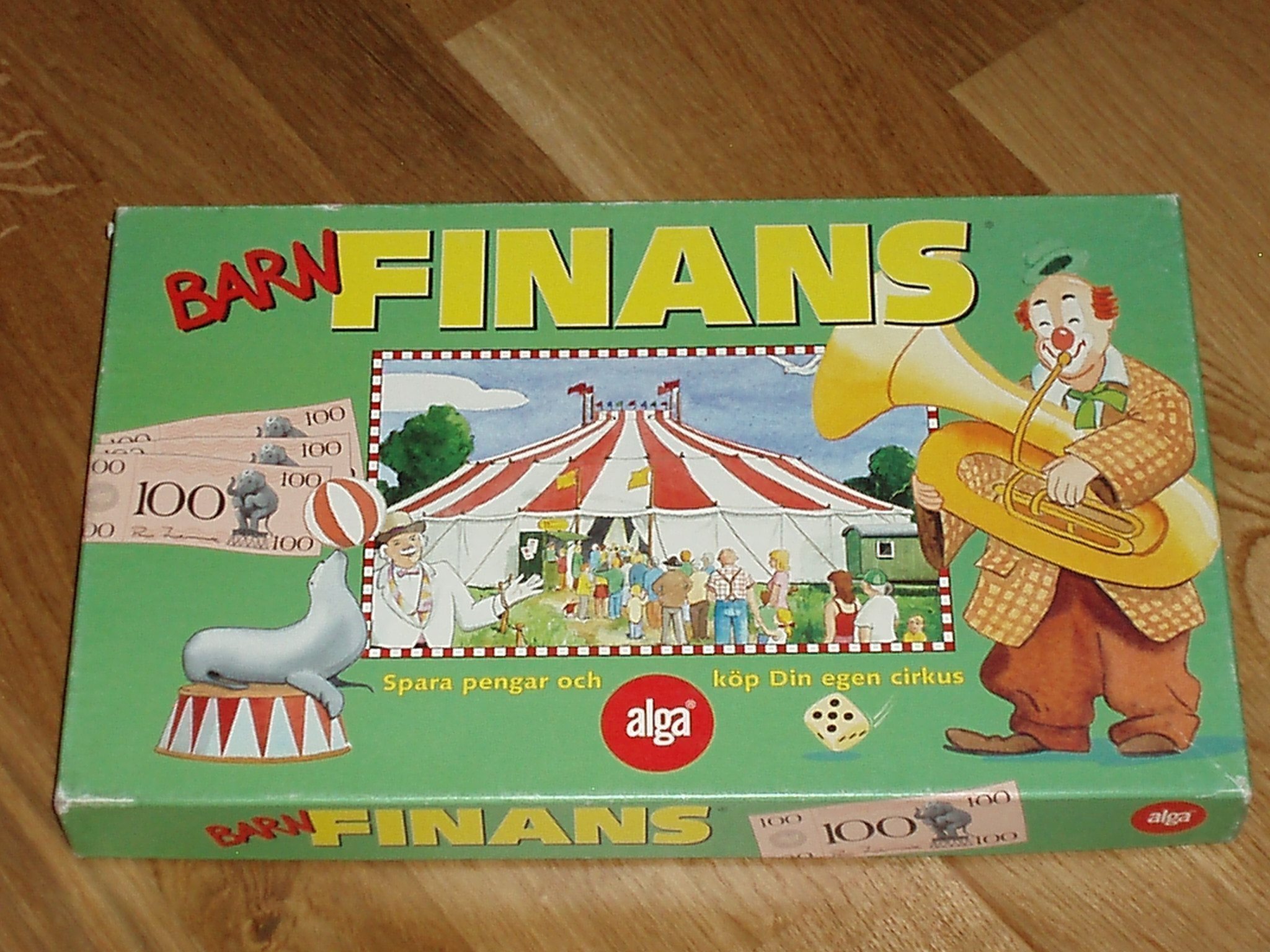 Alga barn finans en dag på cirkus! fr 6 år enkla regler komplett fint