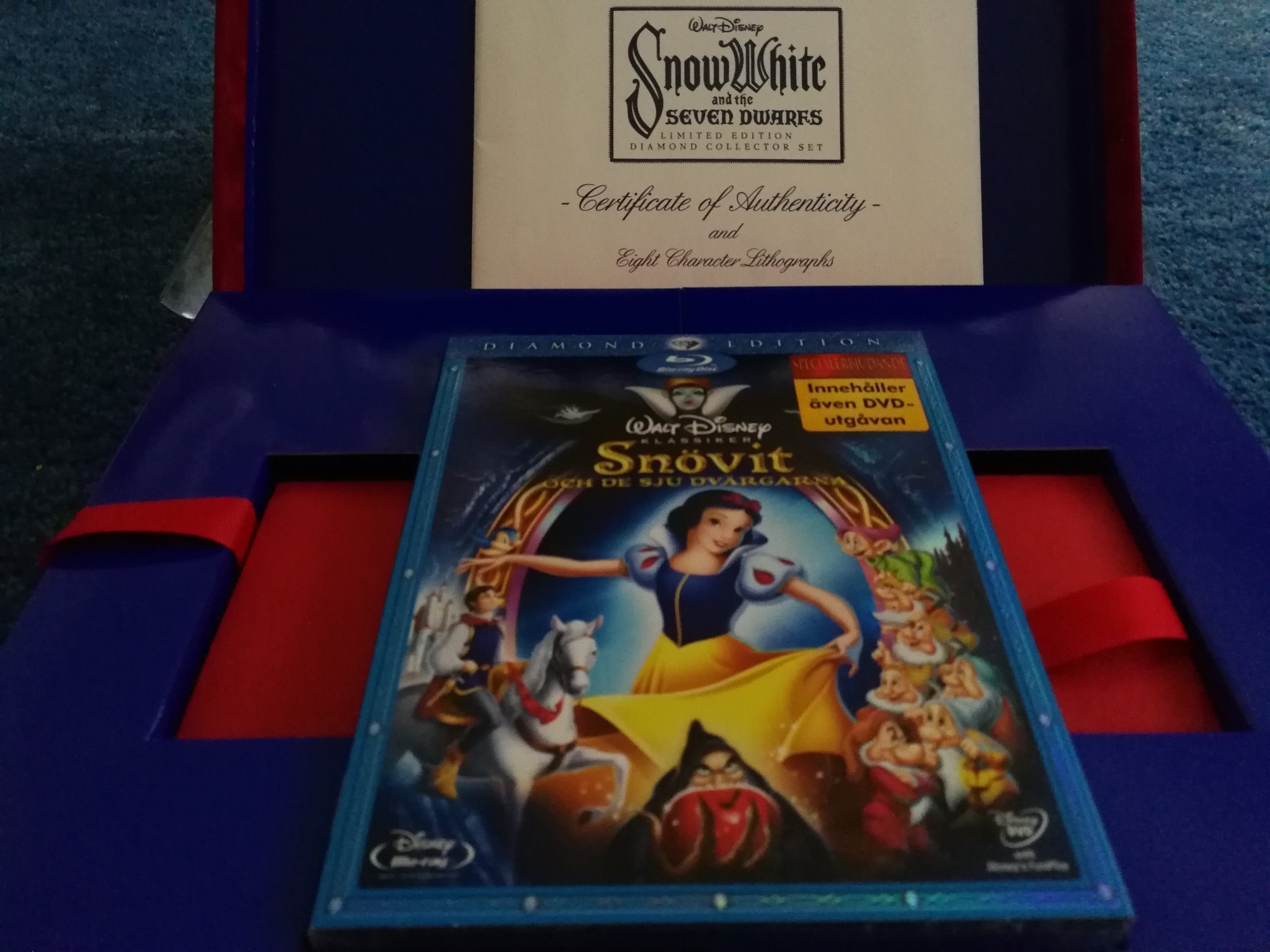 Walt Disney: Snövit och de sju dvärgarna! Limitet edition Diamond Collection Set
