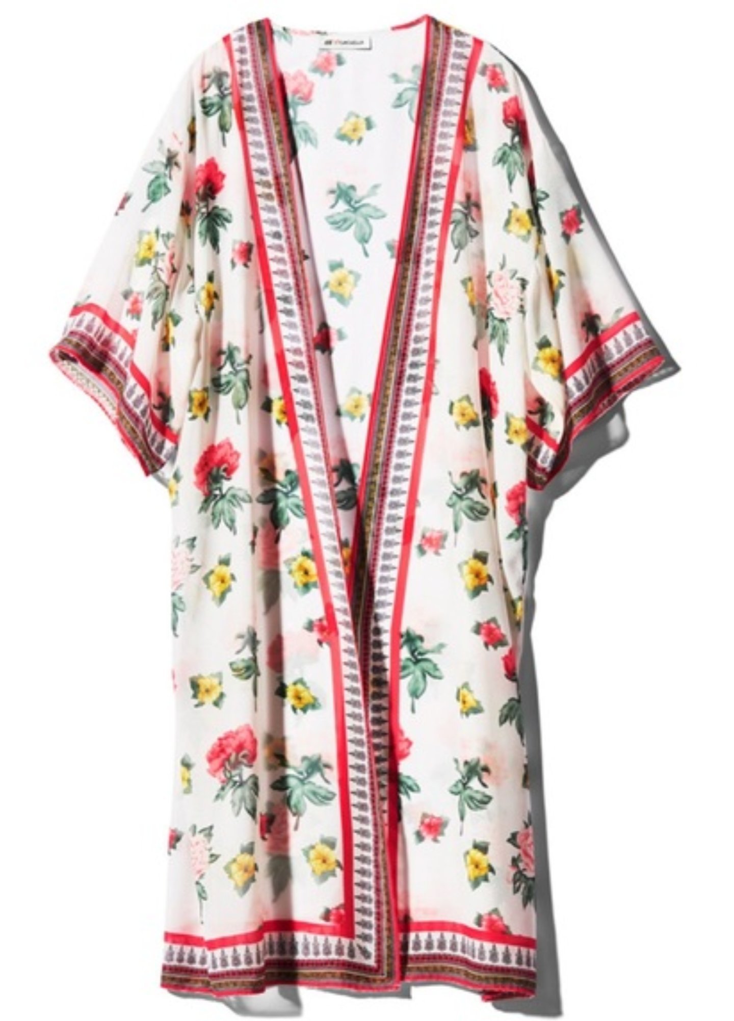 H&M <3 Coachella blommig kimono kaftan i nyskick strl xs
