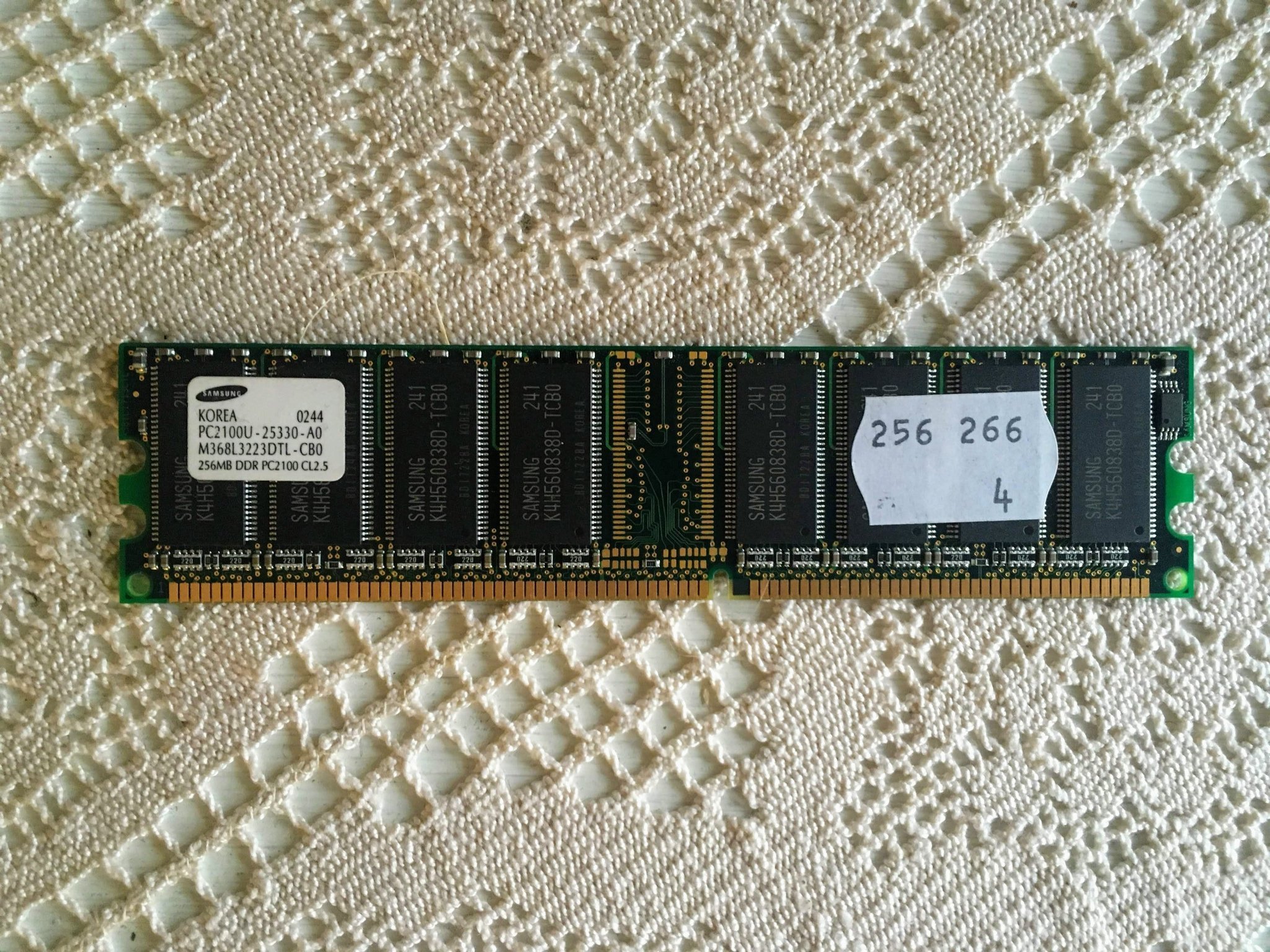 RAM-minne Samsung PC2100 256MB DDR (392899988) ᐈ Köp på Tradera