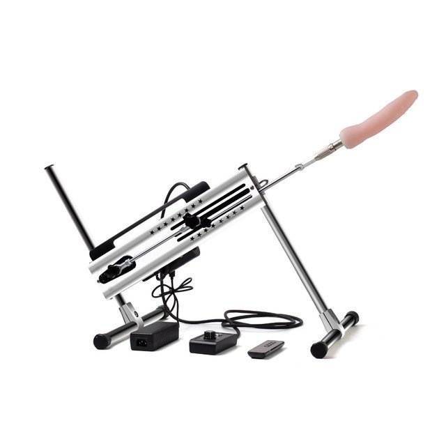 Robust, säker SexMaskin/SexMachine med en dildo och trådlös kontroller (NY)