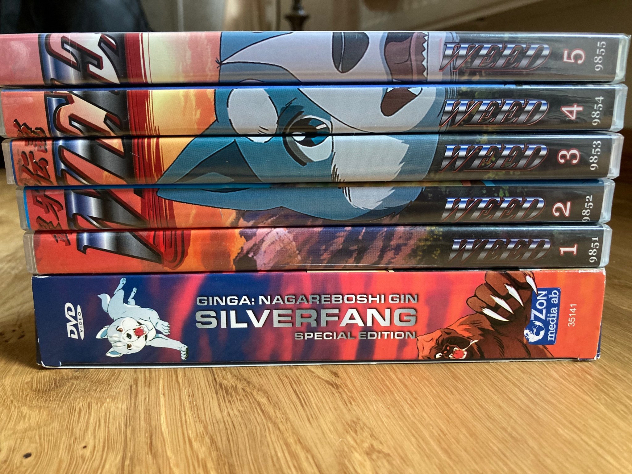 Silver Fang & Weed Silver Fangs Son DVD Anime Japan Samling