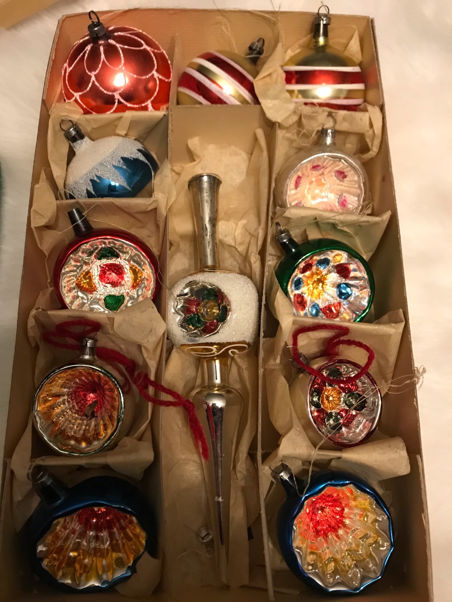 Gamla Julgranskulor julgransspira julpynt retro.. (371464179) ᐈ Köp på