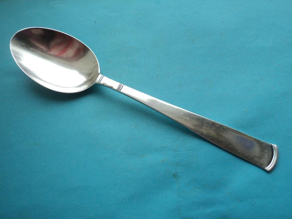 Rosenholm matsked St. modellen GAB ÄKTA SILVER fint skick