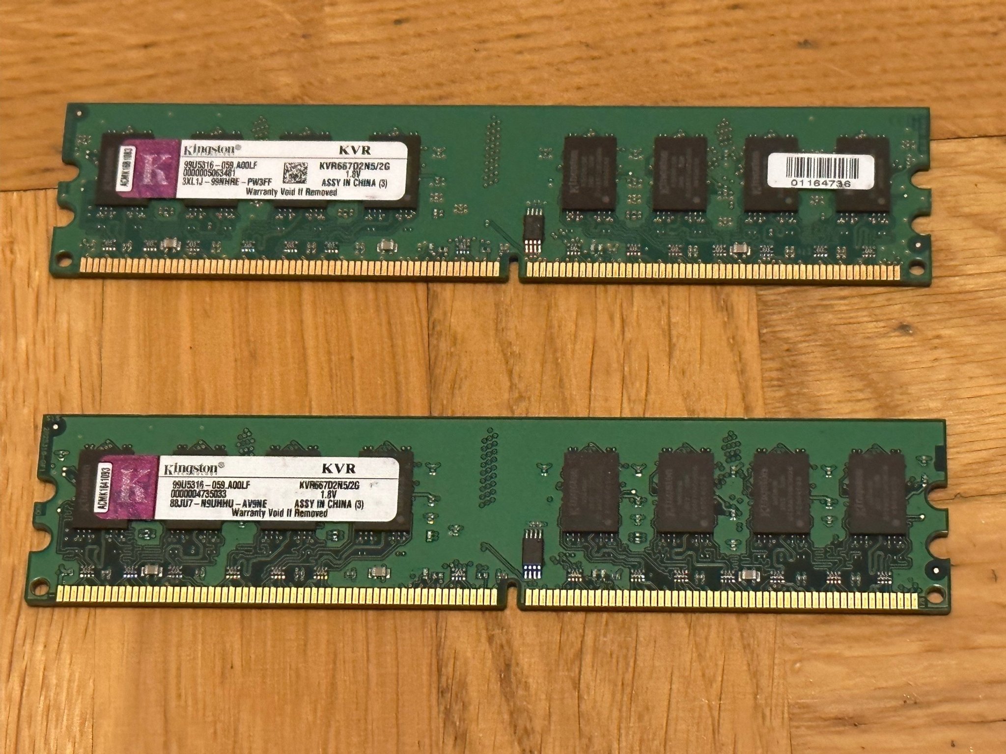 Ddr2 4go 20GB 16GB 8GB 4GB 2GB PC2-5300U DDR2 KVR667D2N5/2G DIMM RAM For Mémoire Ddr2 4go - Foto 2