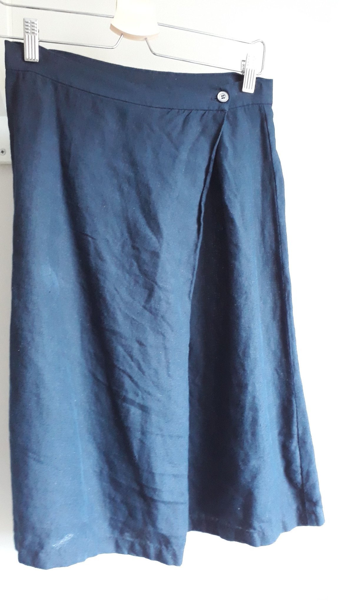 wrap skirt blue