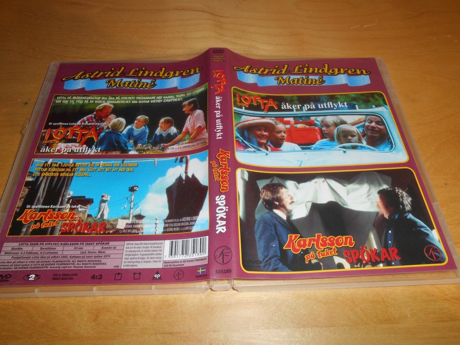 DVD - Karlsson på taket och Lotta på Bråkmakargatan