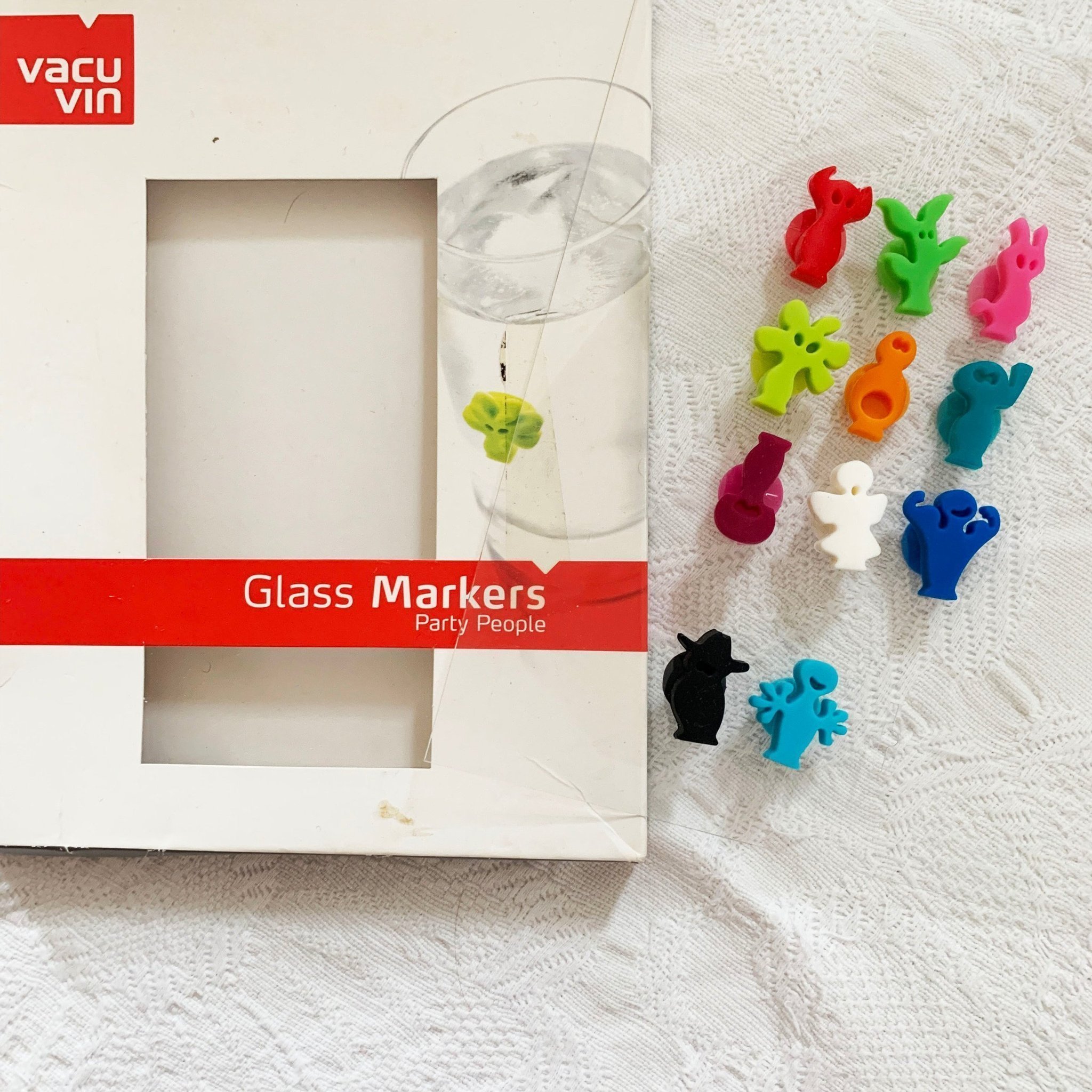 "Vacu Vin" Glass Markers Drinkdeco glasdeko.. Köp på Tradera