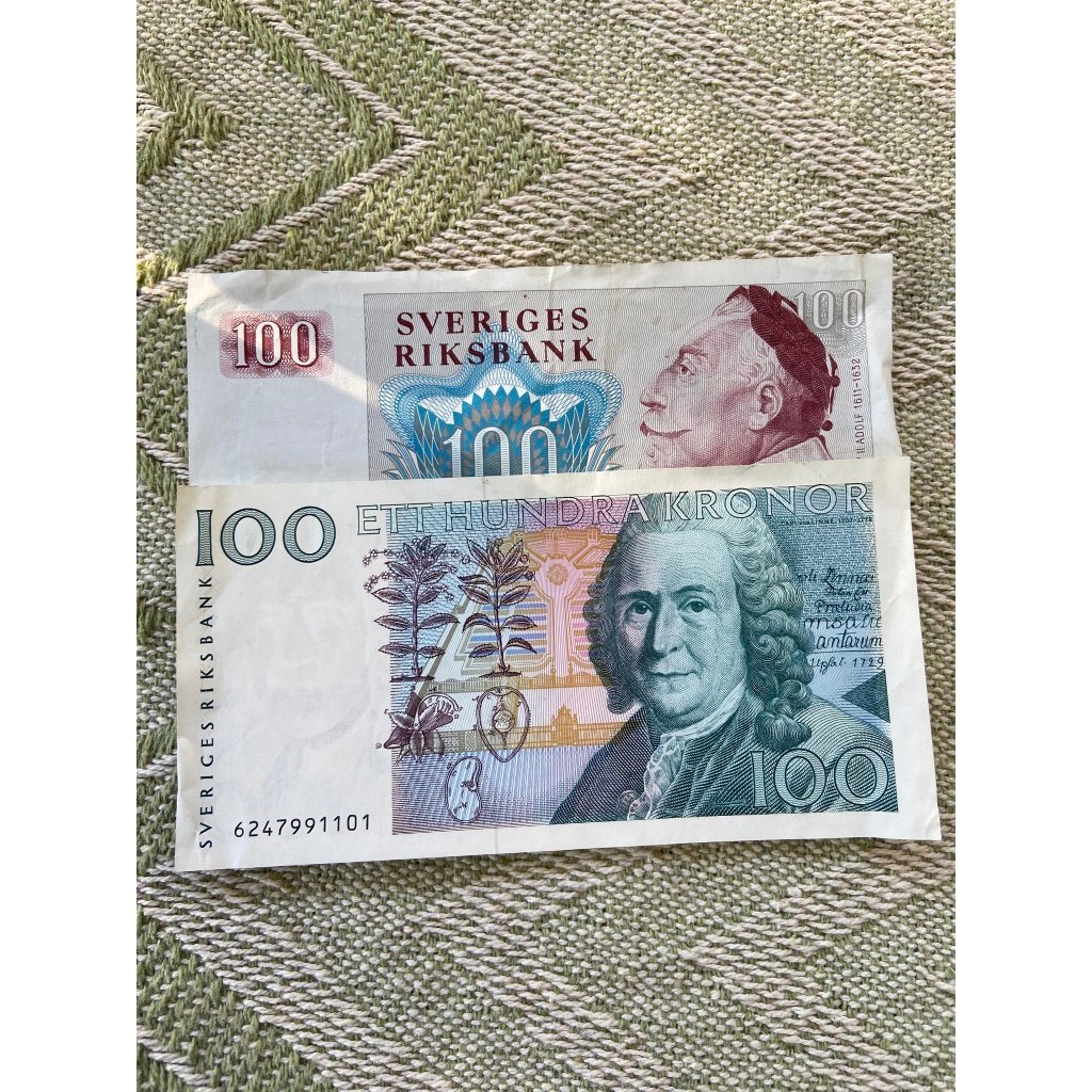 Äldre 100 kronors sedlar Köp på Tradera (597564578)