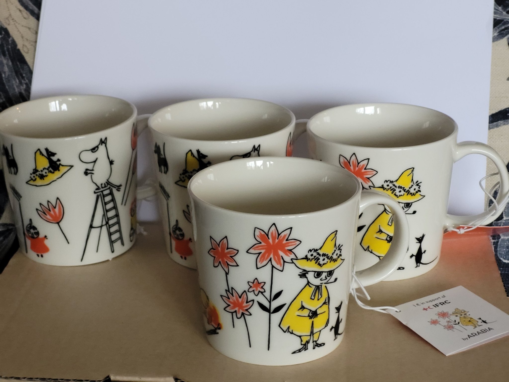 ABC COLLECTION 4st muminmuggar moomin mug muumi.. Köp på Tradera