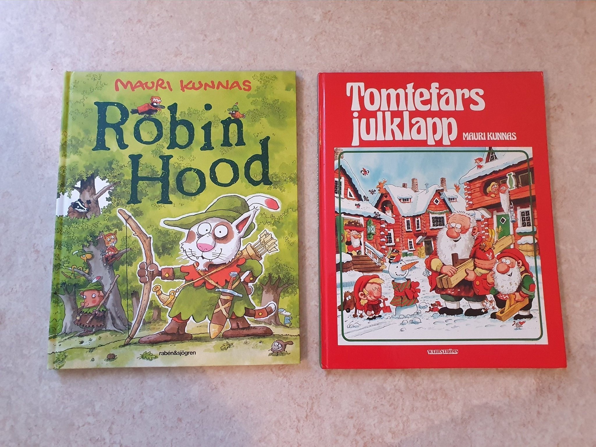 Mauri Kunnas Tomtefars julklapp och Robin Hood Köp på Tradera