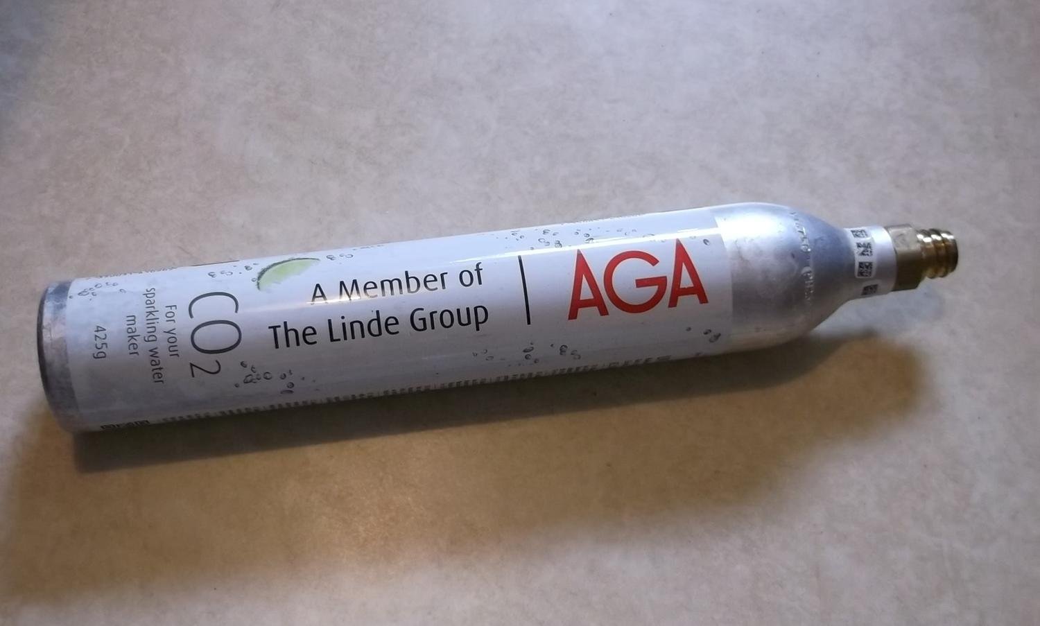 Kolsyrepatron AGA 425 gram 0,6 L CO2 Kolsyra Ko.. Köp på Tradera (590807218)