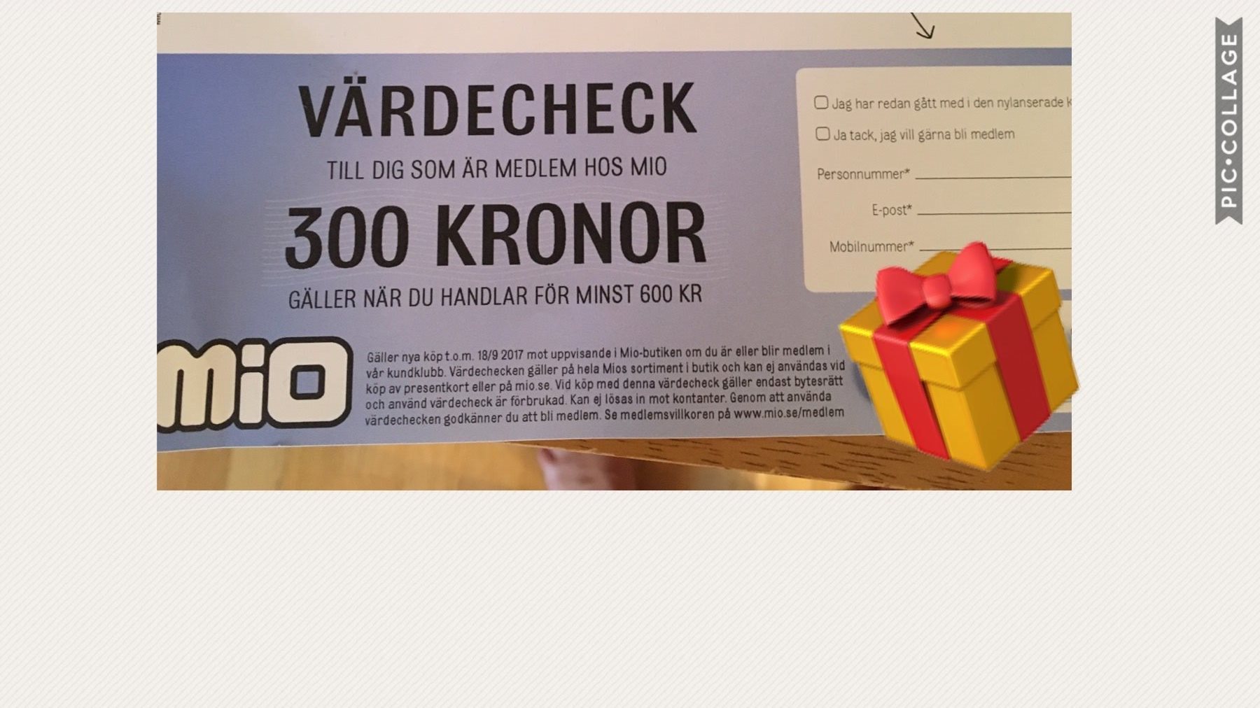 Mio 100 kr rabatt