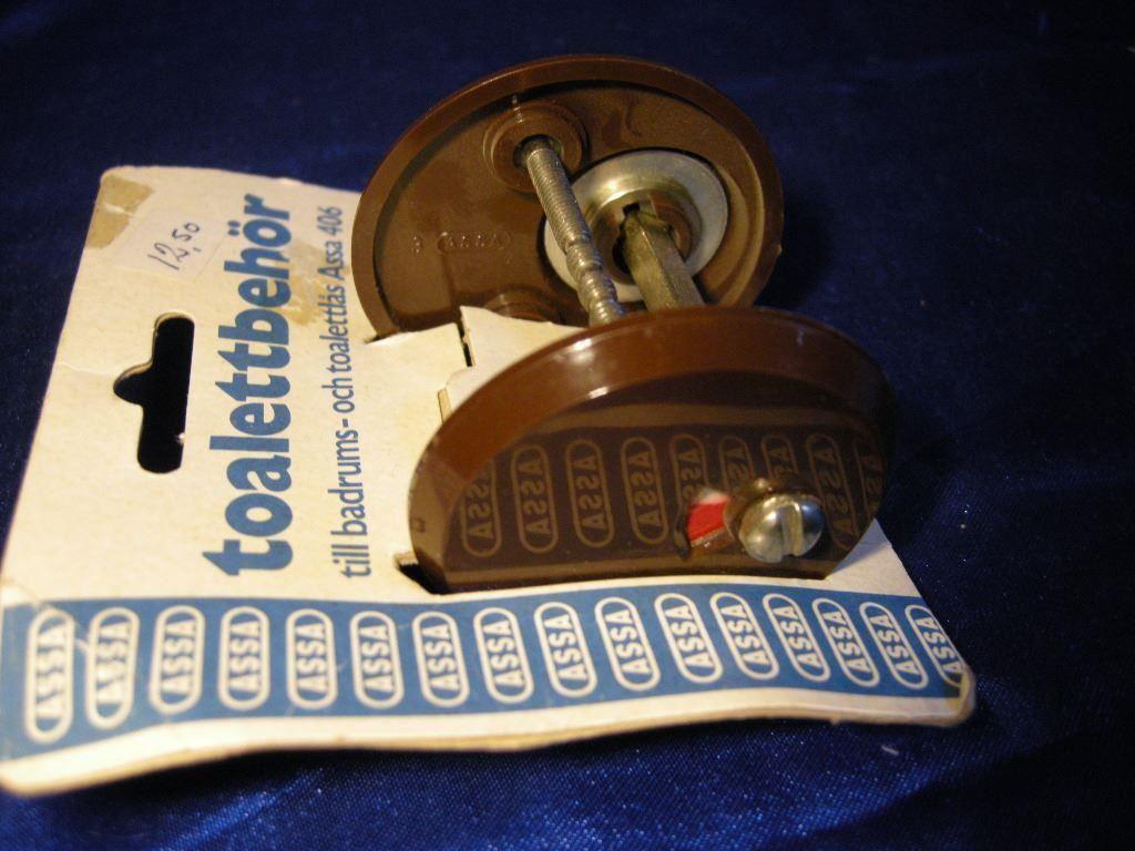 Toalettvred, lås till toalett/ badrum. assa 406. retro på tradera ...