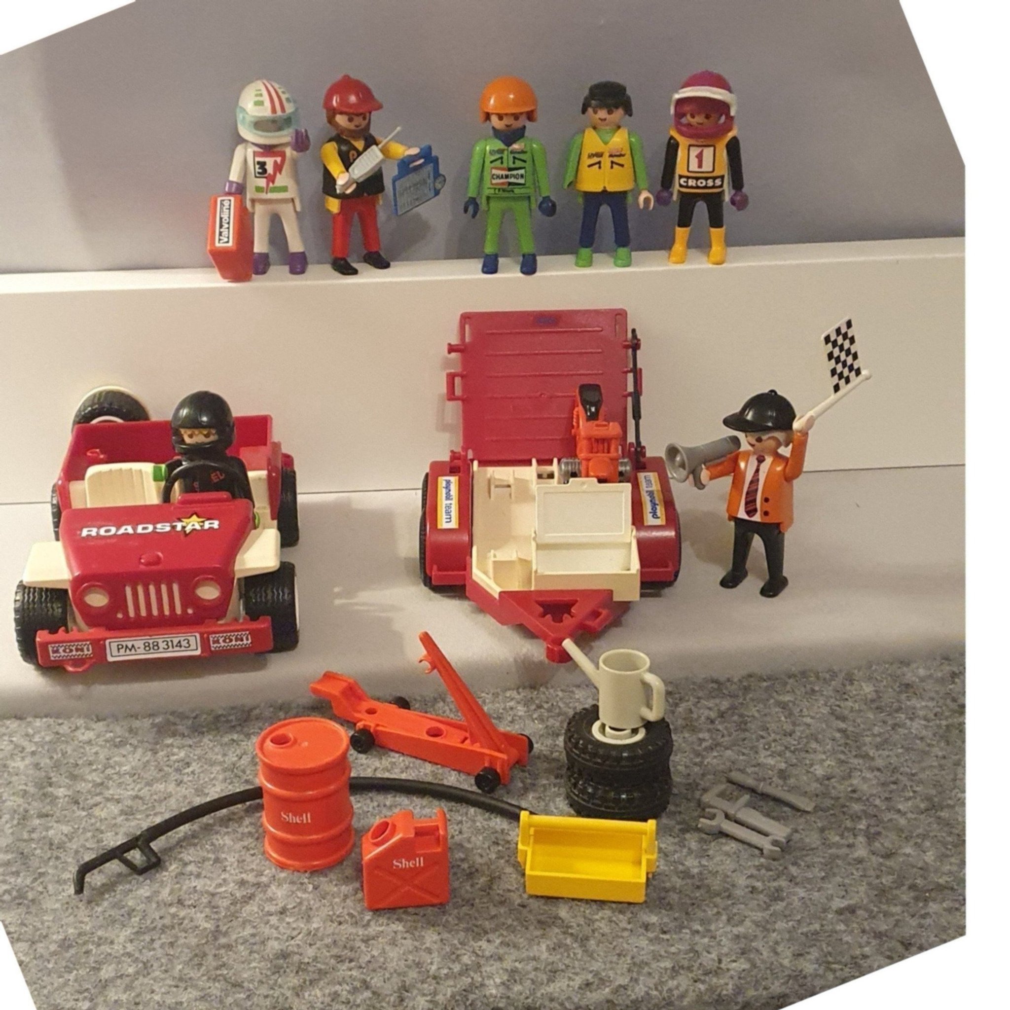 Playmobil geobra Jeep 1988, släpkärra, 1 mc, v.. Köp på Tradera