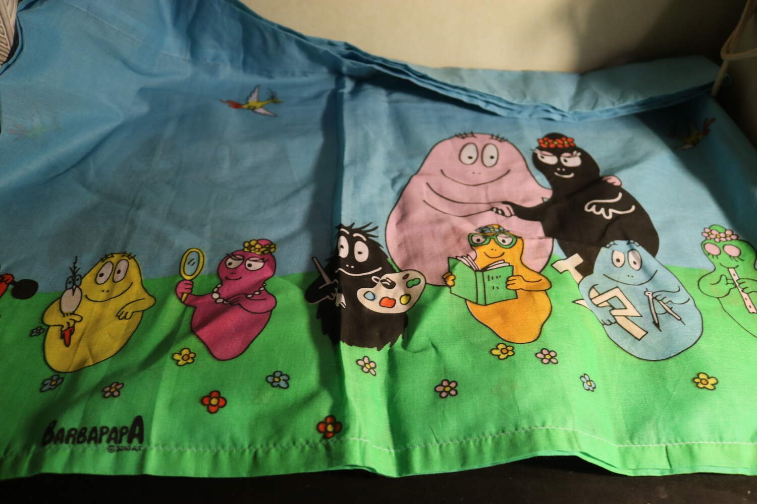 Gardinkappa med Barbapapa, nostalgi