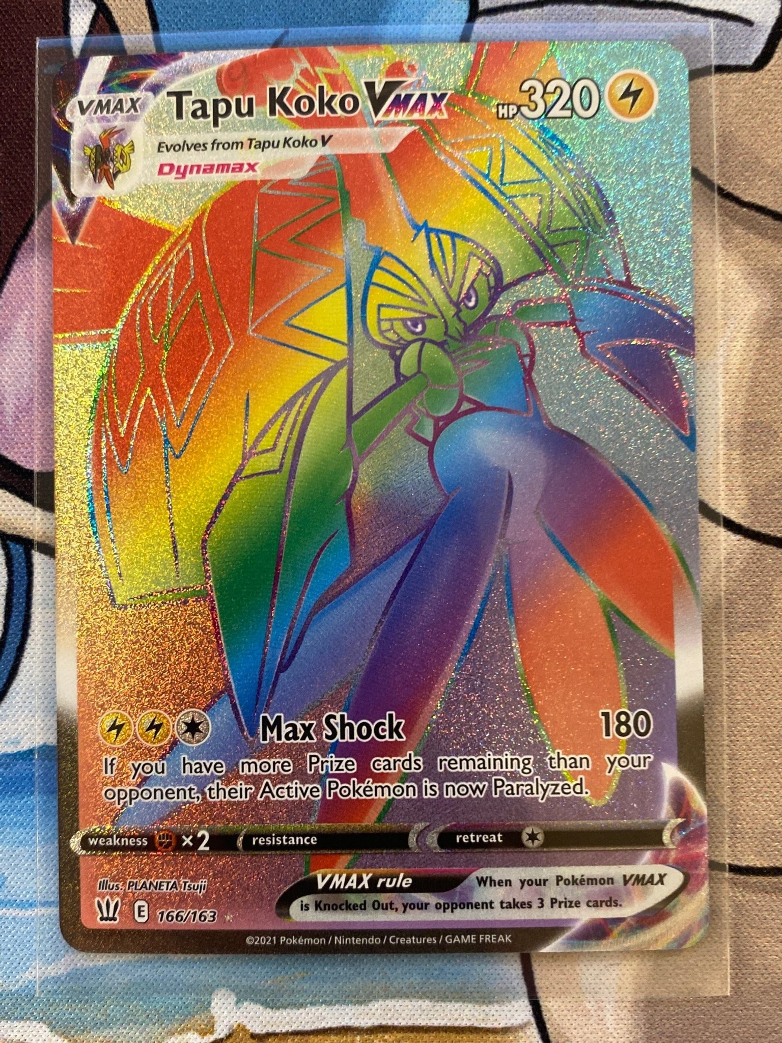 Tapu Koko VMAX (Rainbow Rare) - 166/163