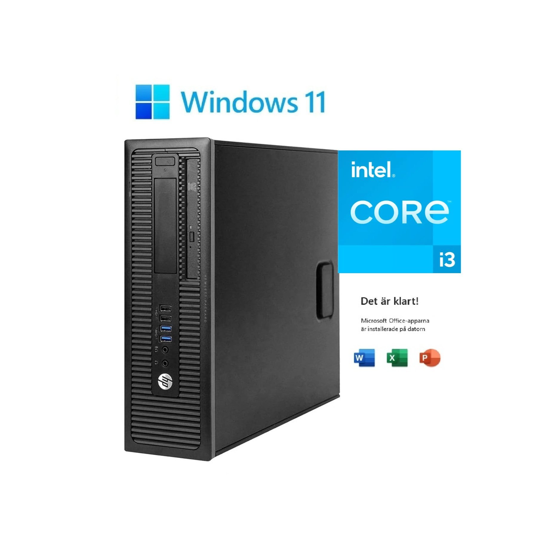 HP EliteDesk SFF - Windows 11 / i3 / 16GB / SSD.. | Köp på Tradera