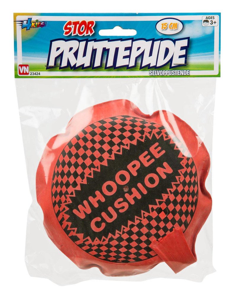VN Leksaker Skämt Pruttkudde Whoopee Cushion med luft - 15cm Röd