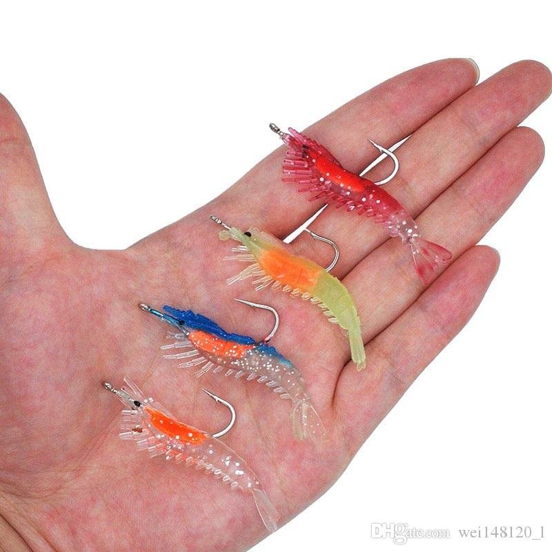 Jiggar 4-pack, räkor, extremt effektiva, Abborre, havsöring, röding m.m