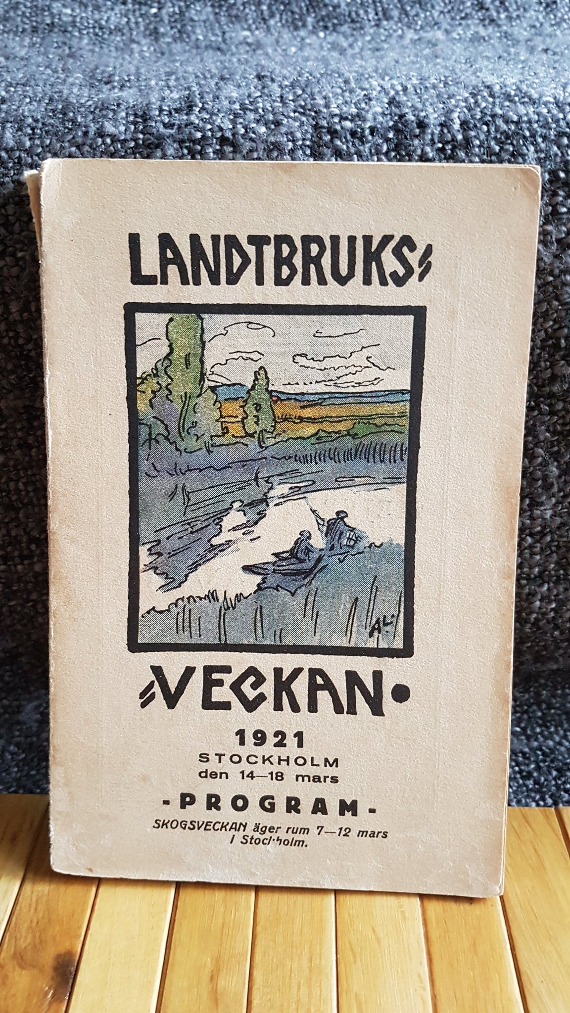 Landtbruksveckan Program 1921 Stockholm bla Reklam Cleveland Traktor Harvester