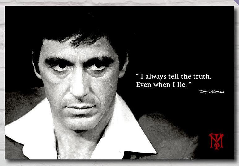 Scarface Tony Montana &amp; Quotes &amp; L.. (250176694) ᐈ
