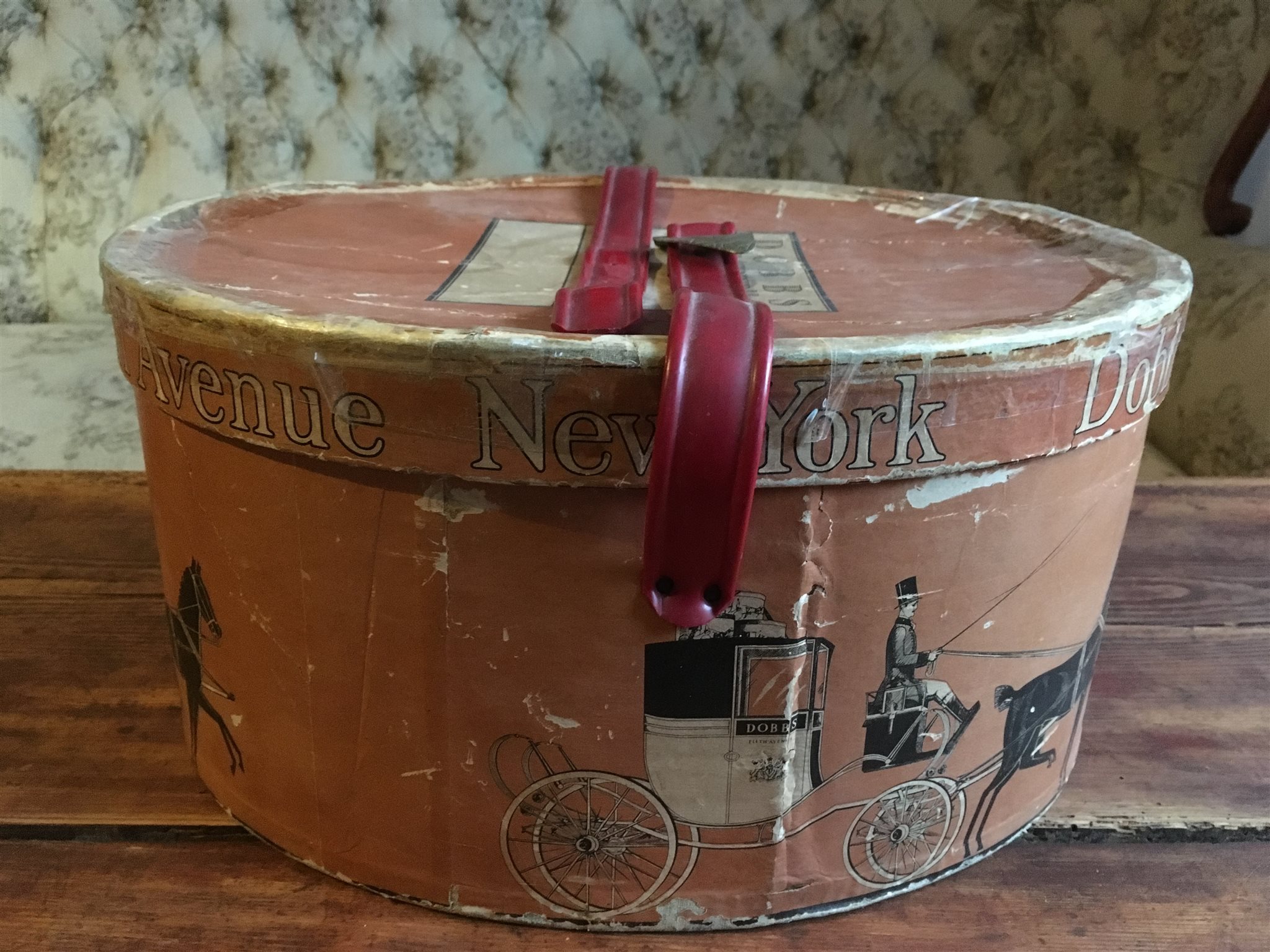 Vintage dobbs fifth avenue hattask box Ã
r 1940/50 tal inredning på