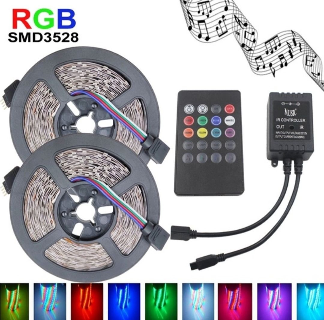 10 Meter 2x5M Multicolor LED Slinga Av Typen SMD 3528 10 Meter 2x5M Multicolor LED Slinga Av Typen SMD 3528