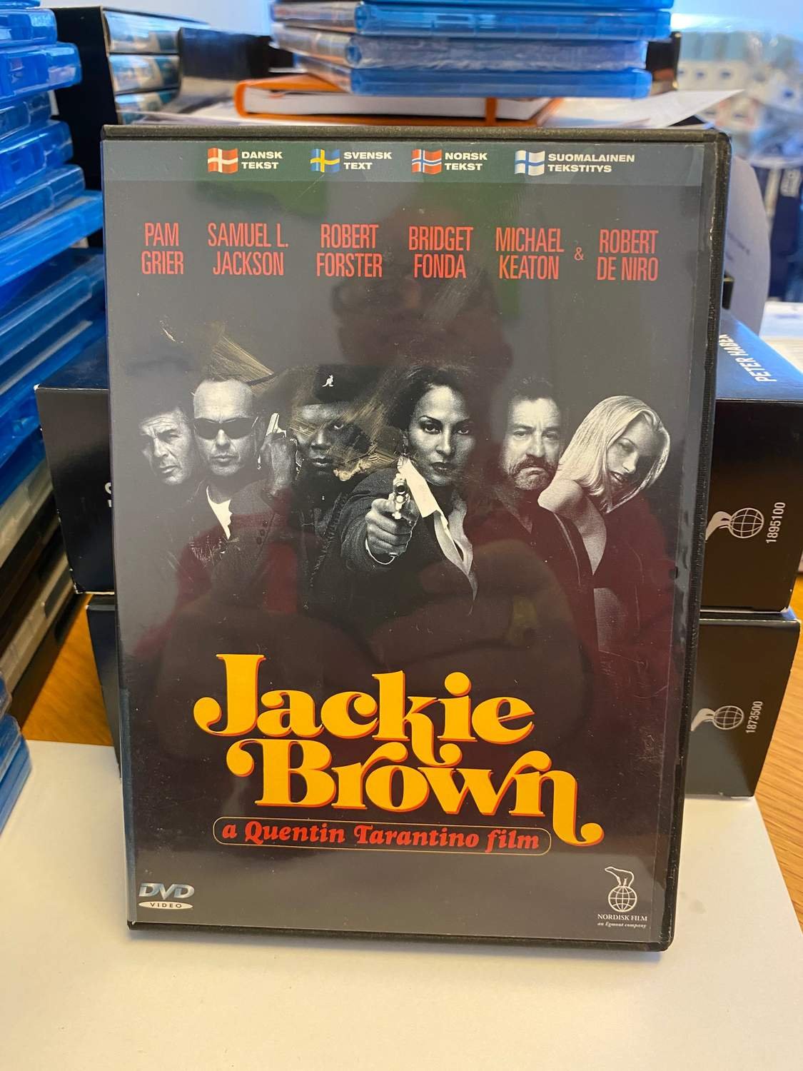 Jackie Brown-Action från 1997 av Quentin Tarantino med Robert De Niro och Michae