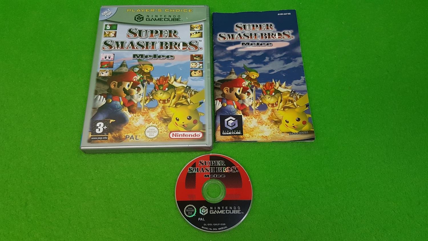 Smash Bros Melee KOMPLETT Gamecube Nintendo Game Cube