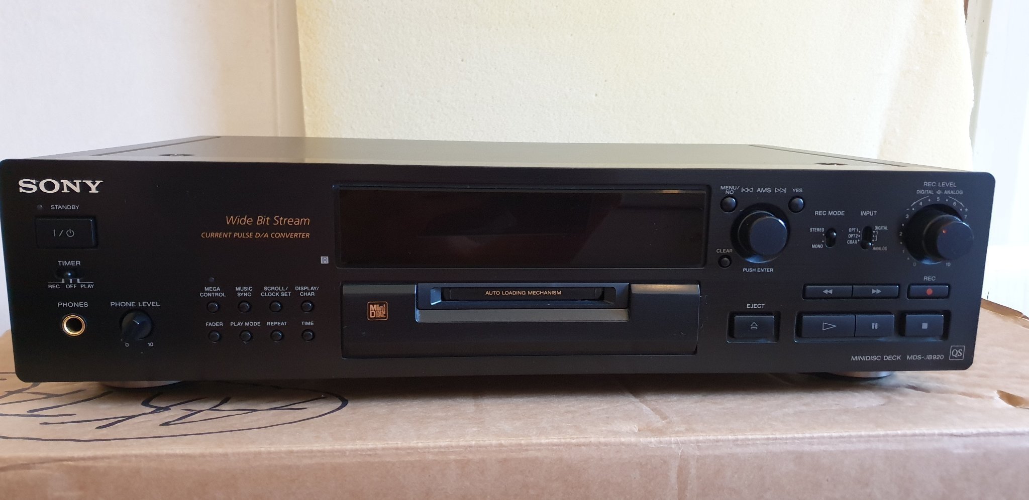 Sony Minidisc Deck MDSjb920 QS Recorder (428416265) ᐈ Köp på Tradera