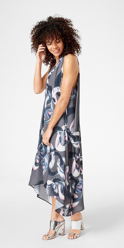 Ny! Klänning LINDEX Maxiklänning Långklänning Kaftan Oversize Storlek L